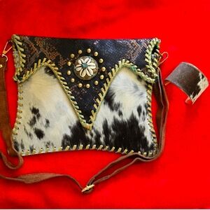 Calf Hair Crossbody Purse